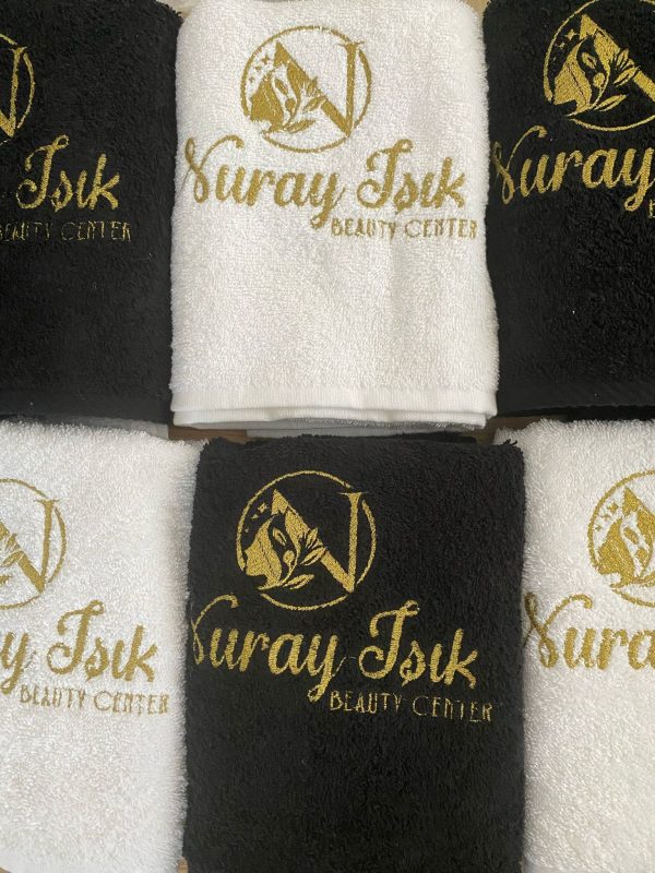 Logo Nakışlı Kuaför Havlusu