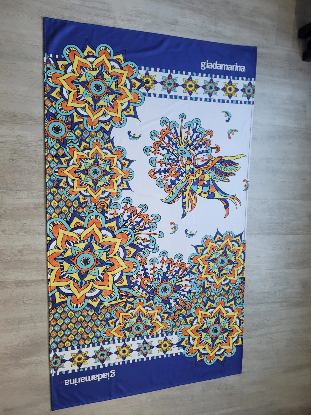 Baskılı Havlu 3 Mandala desenli baskılı havlu kurumsal kullanım