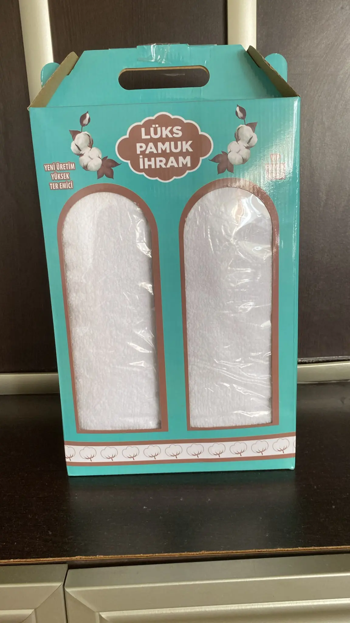 Pamuk İhram Takımı 110x220 cm toptan kutulu hac ve umre ihramı